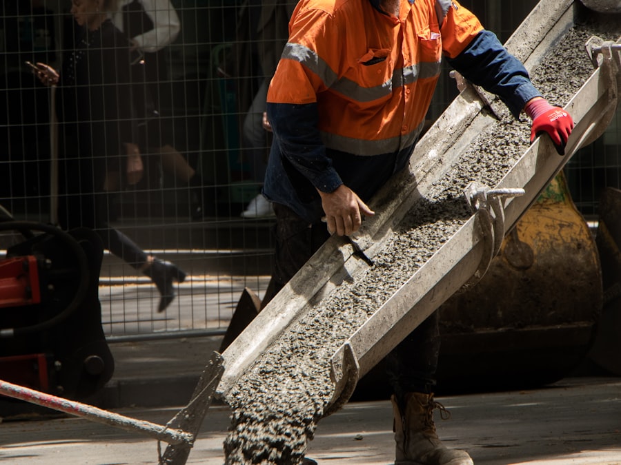 Small concrete job